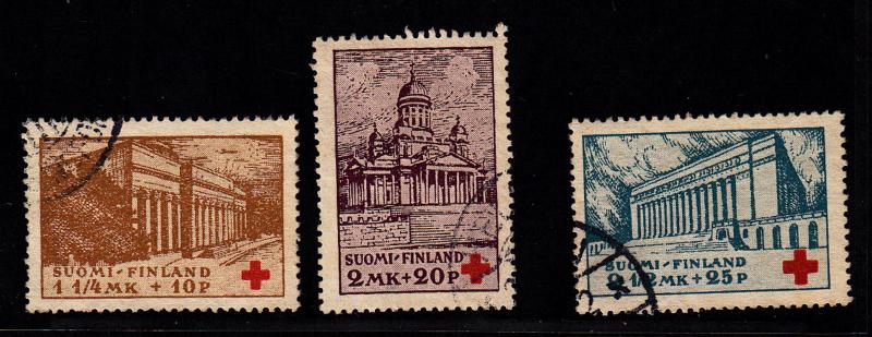 Finland, #B9-B11, used, CV$57.00