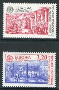 French Colony 1990 Andorra Europa Sc #391-2 MNH H256 ⭐⭐