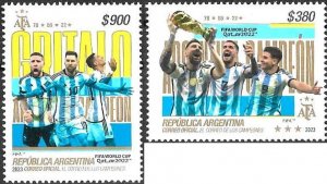 Argentina 2023 MNH Stamps Sport Football Soccer World Cup Championships Qatar