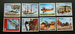 Paraguay 200 Years American Post 1976 Train Horse Airplane Rocket (stamp) MNH
