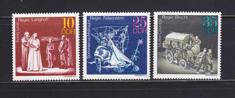 Germany DDR 1468-1470 Set MNH Theater Productions