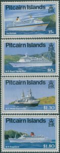 Pitcairn Islands 1991 SG395-398 Cruise Liners set MNH