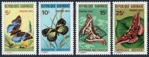 Gabon 272-275,MNH.Michel 434-437. Butterflies-1971:Charaxes smaragdalis,Euxanthe