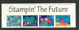 2414-17 Stampin' The Future Header Strip  MNH