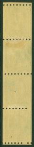 EDW1949SELL : USA 1912 Scott #410 Line Coil strip of 4. F-VF, Mint OG. Cat $42+