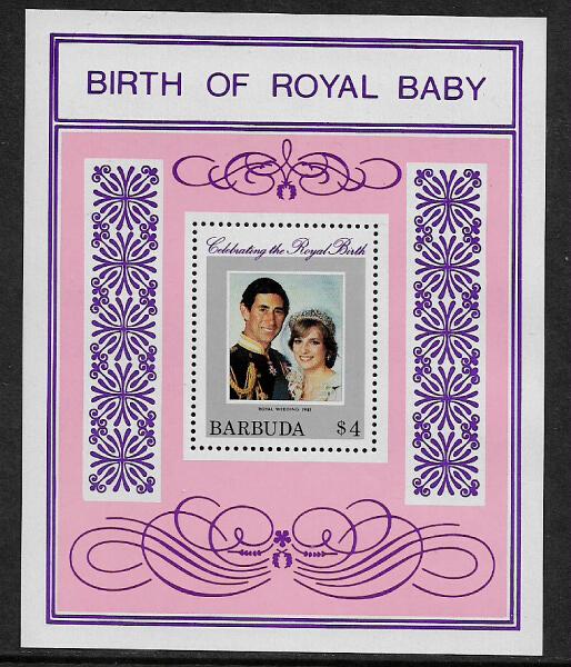 Barbuda #535 MNH S/Sheet - Royal baby