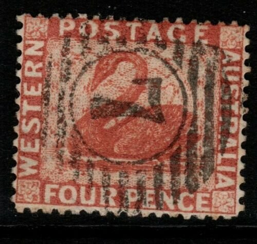 WESTERN AUSTRALIA SG105 1888 4d RED-BROWN USED 