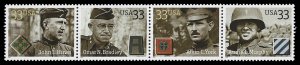 PCBstamps   US #3393/3396a Strip $1.32(4x33c)Distinguished Solders, MNH, (6)