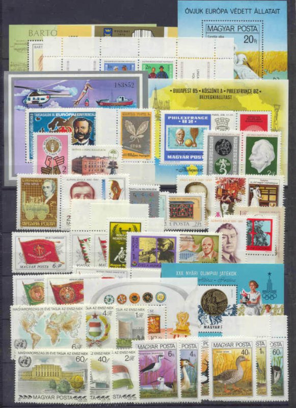 Hungary Mi.3449-3566 MNH lot