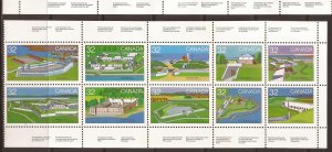 1983 Canada - Sc 992a - MNH VF - Booklet Pane - Canadian Forts