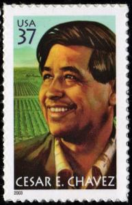 SC#3781 37¢ Cesar E. Chavez Single (2003) SA