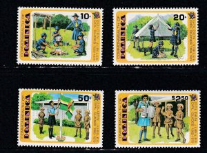 Dominica # 630-632, Girl Guides  50th Anniversary, Mint NH, 1/2 Cat.