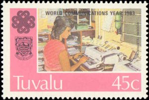 Tuvalu #212-215, Complete Set(4), 1983, Never Hinged