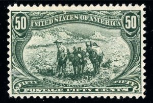 USAstamps Unused VF US 1898 Trans-Mississippi Mining Scott 291 OG MH SCV $600