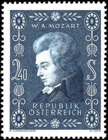 Scott #609 Mozart MNH