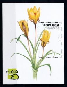 [67128] Sierra Leone 1999 Flora Flowers Blumen Souvenir Sheet MNH