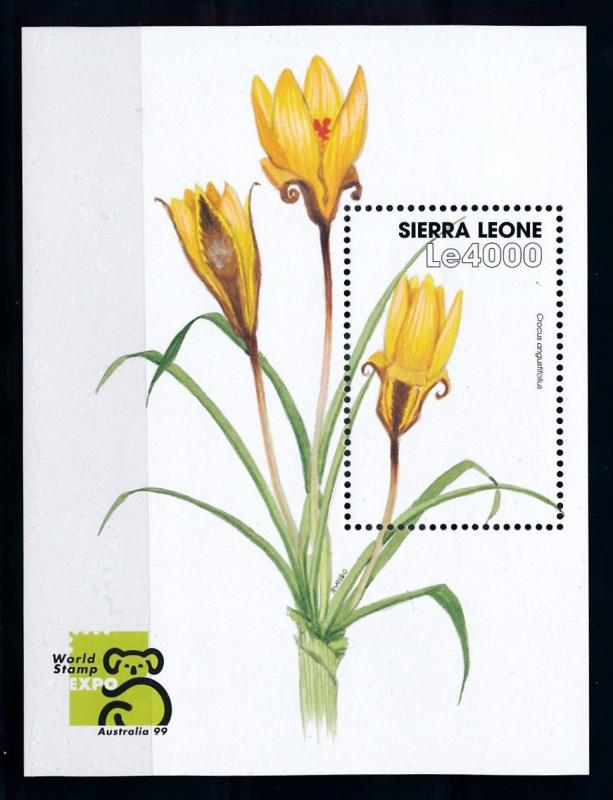 [67128] Sierra Leone 1999 Flora Flowers Blumen Souvenir Sheet MNH