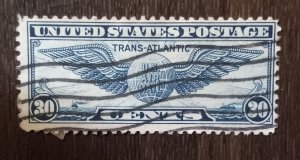 US #C24 Used Airmail 30c 1939 VF