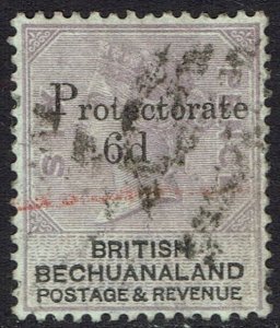 BECHUANALAND PROTECTORATE 1888 QV 6D USED