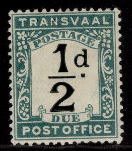 SOUTH AFRICA - Transvaal EDVII SG D1, ½d black & blue-green, M MINT.