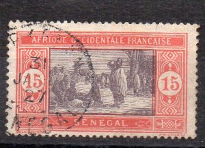 SENEGAL - FRENCH COLONIAL - 15 - 1914 - LOCAL MARKET - Used -