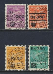 BRAZIL 1930 CONDOR AIR SET, VF USED Sc#1CL10-13 CAT$155 (SEE BELOW)