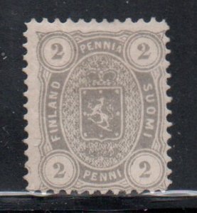 Finland Sc 17 1875 2 p gray Arms stamp mint