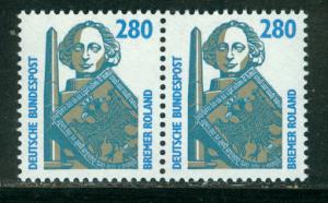 Germany Bund Scott # 1535, pair, mint nh, variation