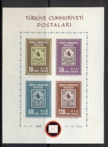 Turkey 1963 Istanbul Stamp Ex. MS MUH
