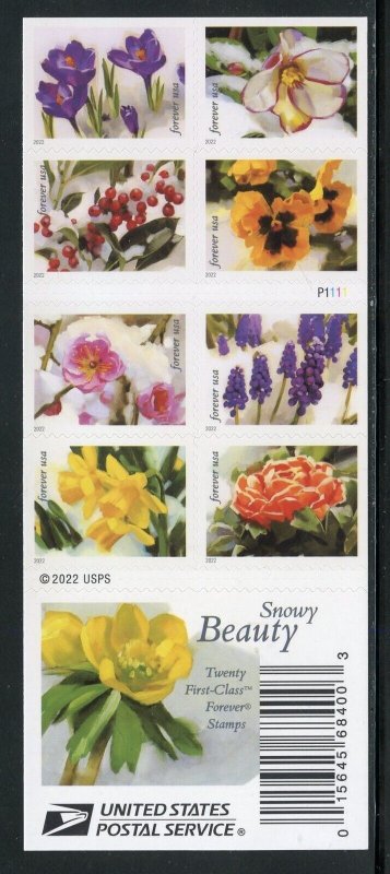 UNITED STATES SCOTT #5727/36 SNOWY BEAUTY COMPLETE BOOKLET  MINT NH