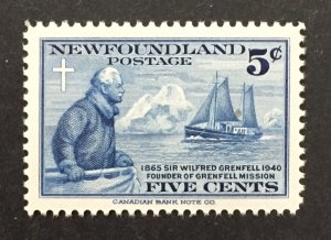 Newfoundland 1941 #252, Wilfred Grenfell, **MNH**.
