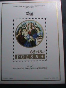 POLAND-1985-SC#B143a ITALIA'85 STAMP SHOW-MNH S/S SHEET- VERY FINE