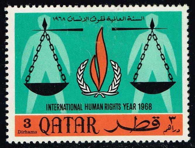 Qatar #130 Human Rights Year; Unused (0.75)