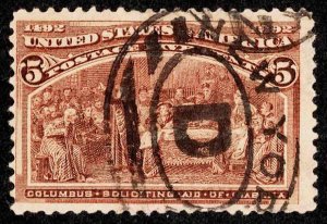 United States Scott 234 Used with thin