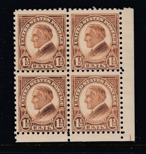 US #582 PERF 10 1 1/2c Harding  (Never Hinged) Very nice cv$55.00