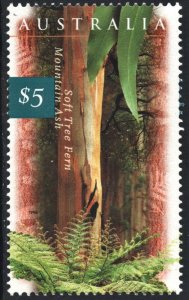 Australia SC#1534 $5.00 Soft Tree Fern and Mountain Ash (1996) MNH