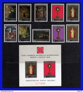 1968- Colombia - Scott n 777 / 781 + HB 781a + C 502 / C 506 - MNH - CO- 57