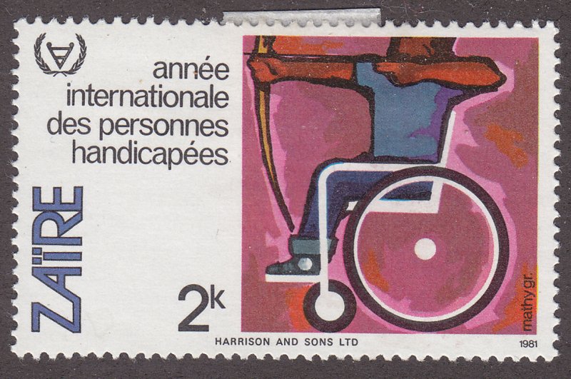 Zaire 1028 International Year of the Disabled 1981