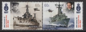 AUSTRALIA SG3604a 2011 CENTENARY OF ROYAL AUSTRALIAN NAVY MNH