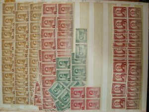 1940/ 1950 period Uruguay MNH dealer collection stock 1000s of stamps blocks