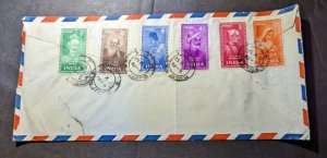 1957 India Airmail Cover Bombay GPO to Hamburg 11 Germany