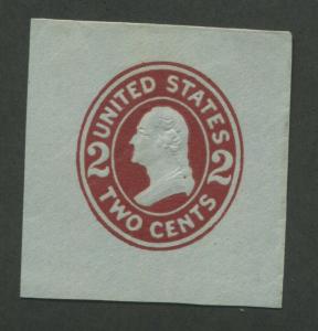 1907 United States Postal Stationary #U409a Die 2 Mint Cut Square