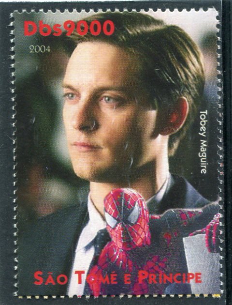 Sao Tome & Principe 2004 TOBEY MAGUIRE American Actor 1v Perforated Mint (NH)