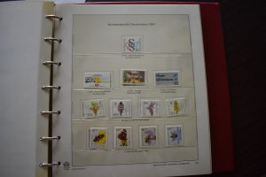 GERMANY  1984 YEAR SET  MNH  s/s shown but not included