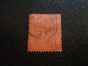 Stamps - Hong Kong (Shanghai) - Scott# 44 - Used Part Set of 1 Stamp