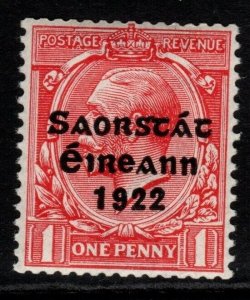 IRELAND SG68 1922 1d SCARLET MTD MINT