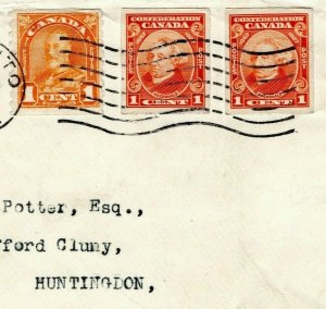 CANADA Cover *IMPERFORATE ISSUES* 1c Macdonald & COIL STAMP SG.286 1932 Gi-209