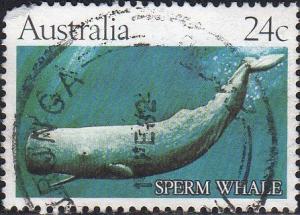 Australia 821 - Used - 24c Sperm Whale (1982) ($0.60) (3)