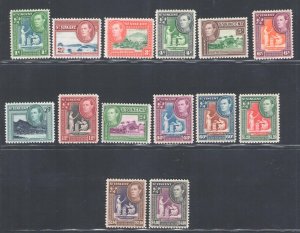 1949-52 ST. VINCENT - Stanley Gibbons #164-77 - New Currency - MNH**