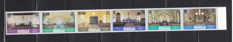 Anguilla 348b Set MNH Church Interiors